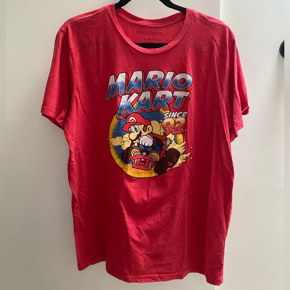 Red Mario Kart Graphic T-Shirt
